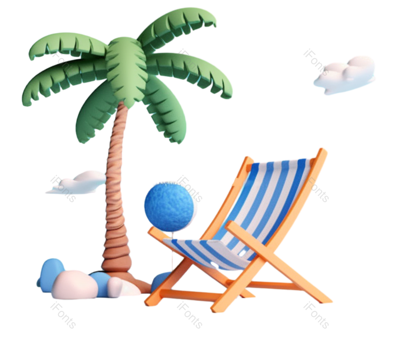 卡通图片,天空元素,夏天PNG,插画免抠素材